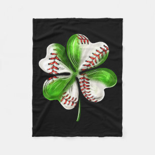 Baseball Shamrock St. Patrick's Day Kleeblatt Mit Fleecedecke