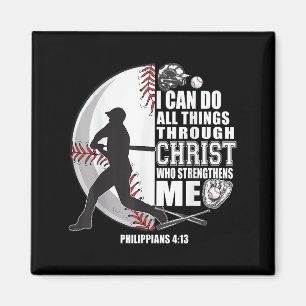 Baseball-Shirt Kinder Jesus Girl Christ Boy Bible  Magnet