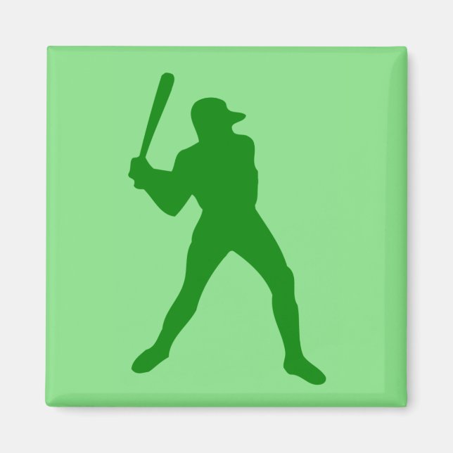 Baseball-Silhouette Magnet (Vorne)