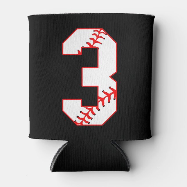 Baseball Sister Ich bin gerade für Nummer 3 hier Dosenkühler (Vorderseite)