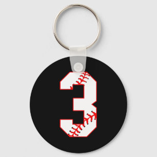 Baseball Sister Ich bin gerade für Nummer 3 hier Schlüsselanhänger