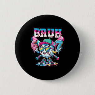 Baseball Six Seven 67 6 7 Meme Lustig Jungen Eiscr Button