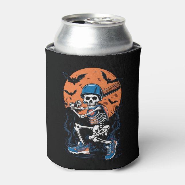 Baseball Skeleton Halloween Baseball Halloween Dosenkühler (Kanne Vorderseite)