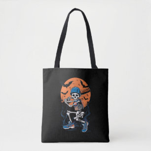 Baseball Skelett Halloween Baseball Halloween Tasche