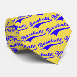 Baseball-Skript in blau Krawatte