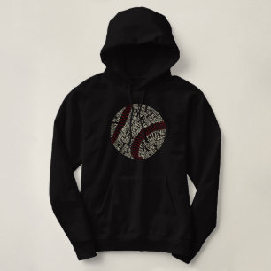 Baseball Slang Typografie Hoodie