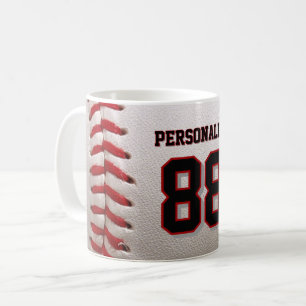 Baseball Softball Benutzerdefinierter Name und Num Kaffeetasse