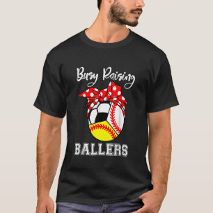 Baseball Softball beschäftigt, Baller zu züchten T-Shirt