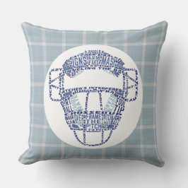 Baseball Softball Catchers Maske Calligram Pillow Kissen