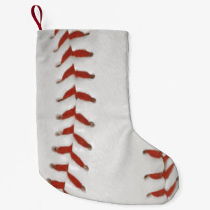 Baseball-Softball-Druck-Muster-Hintergrund Kleiner Weihnachtsstrumpf