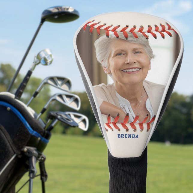Baseball Softball Foto Name Golf Headcover (Baseball Softball Sport Photo Name Golf Head Cover)