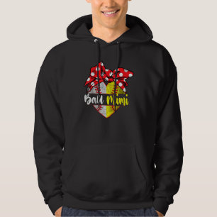 Baseball Softball Herz Ball Mimi Familie Spieler C Hoodie