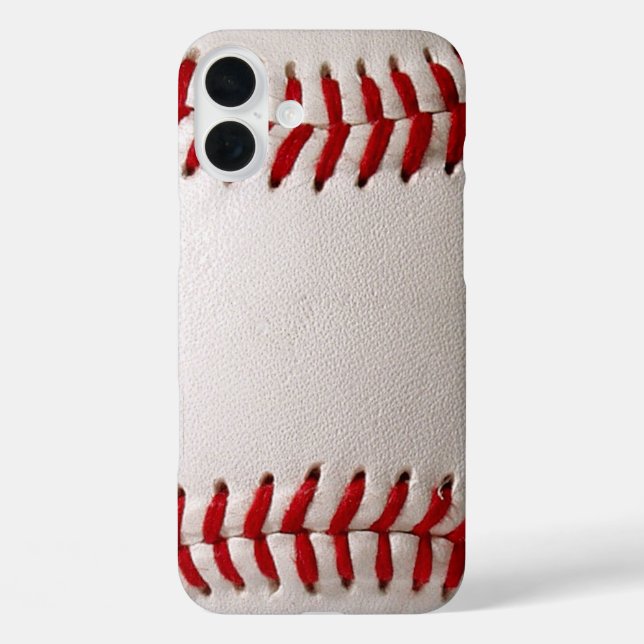 Baseball Softball iPhone 16 Plus Hülle (Rückseite)