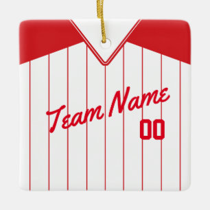 Baseball Softball Jersey Personalized Ornament