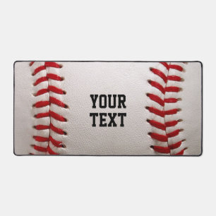 Baseball Softball Nähen Benutzerdefinierter Text Schreibtischunterlage