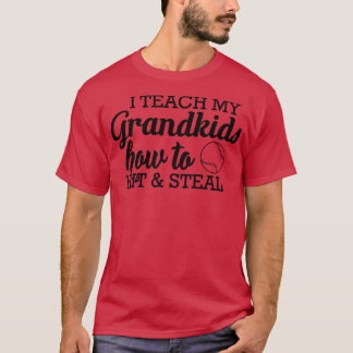 Baseball Softball Oma ich lehre meine großen Kinde T-Shirt