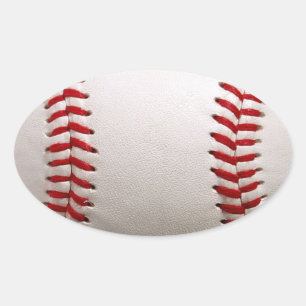 Baseball Softball Ovaler Aufkleber