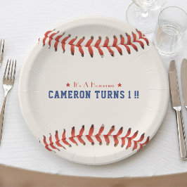 Baseball Softball Party 1. Geburtstag Pappteller