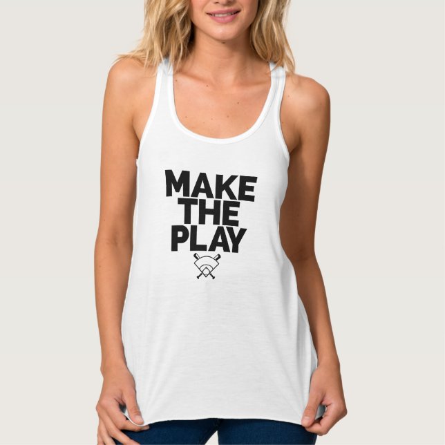 Baseball/Softball-Shirt-Tank Top für Frauen (Vorderseite)
