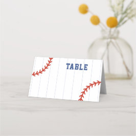 Baseball Softball Sport Herz Pinstripe Hochzeit Platzkarte
