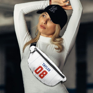 Baseball Softball Sport Pinstripe Bauchtasche