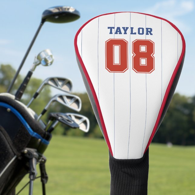 Baseball Softball Sport Pinstripe Golf Headcover (Baseball Softball Sport Pinstripe Golf Head Cover
)