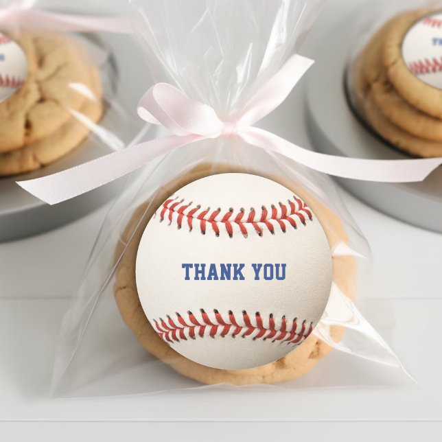 Baseball Softball Sport Vielen Dank Runder Aufkleber (Baseball Softball Sport Thank You Classic Round Sticker
)