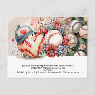Baseball-Speichertag Postkarte