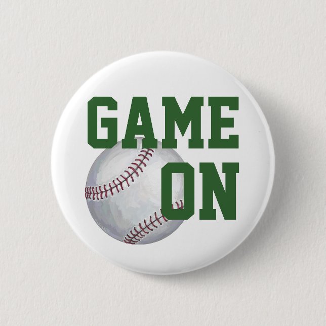 Baseball-Spiel Button (Vorderseite)