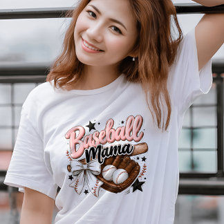 Baseball-Spiel-Outfit Mama Frauen T-Shirt