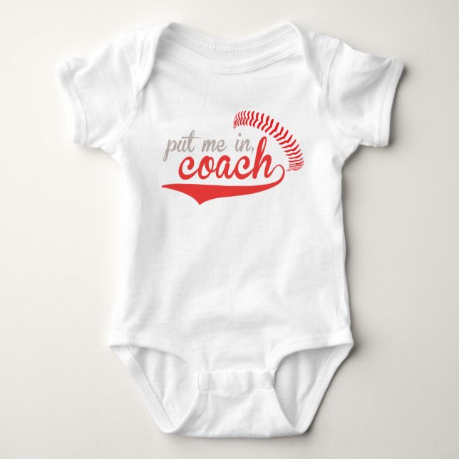 Baseball-Spielanzug Baby Strampler (Vorderseite)