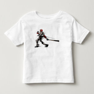 Baseball-Spieler, der Schläger, Seitenansicht hä Kleinkind T-shirt