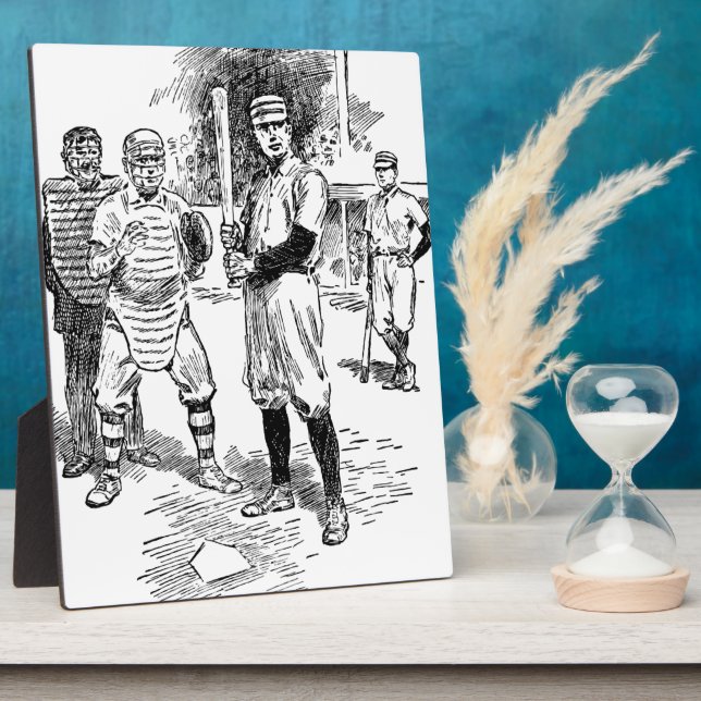 Baseball: Spieler Fotoplatte (Seite)