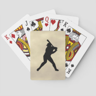 Baseball-Spieler im Bat Spielkarten