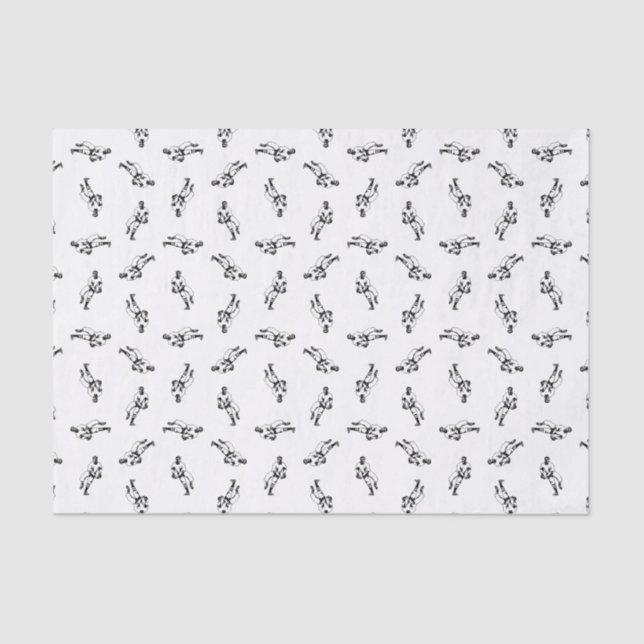 Baseball-Spieler-Muster CUSTOM HINTERGRUNDFARBE Seidenpapier (Vorderseite)