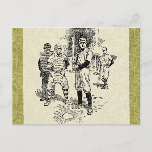 Baseball: Spieler Postkarte (Vorderseite)