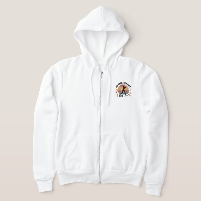 Baseball-Spieler treffen harten Run Fast Turn Link Hoodie (Ablage )