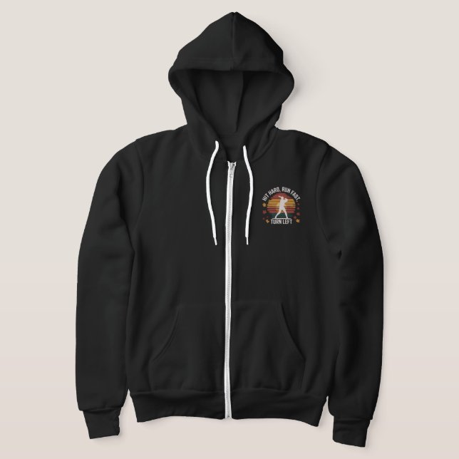 Baseball-Spieler treffen harten Run Fast Turn Link Hoodie (Ablage )