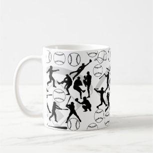 Baseball-Spielmuster.w Kaffeetasse