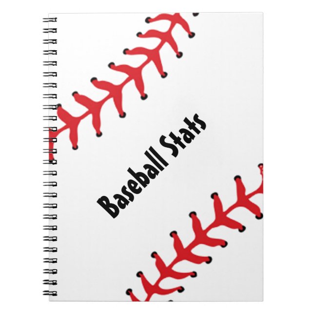 Baseball Spiral-Bound-Notebook Notizblock (Vorderseite)
