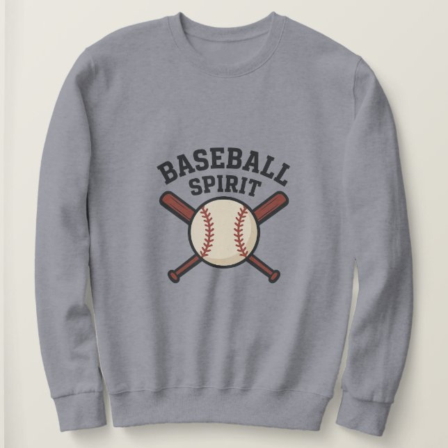 Baseball Spirit - Klassisches Sportlogo-Design Sweatshirt (Design vorne)