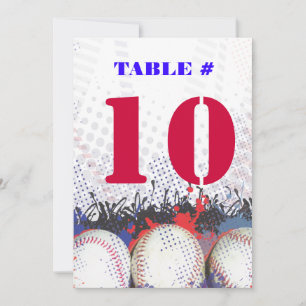 BASEBALL SPLATTER Bar Bat mitzvah Invitation