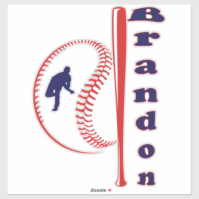 Baseball-Sport Aufkleber (Blatt)