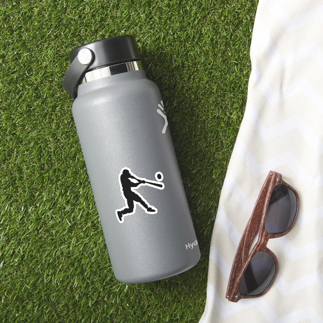 Baseball sport Batter Custom-Cut Aufkleber (HydroFlask Insitu)
