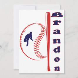 Baseball-Sport Einladung