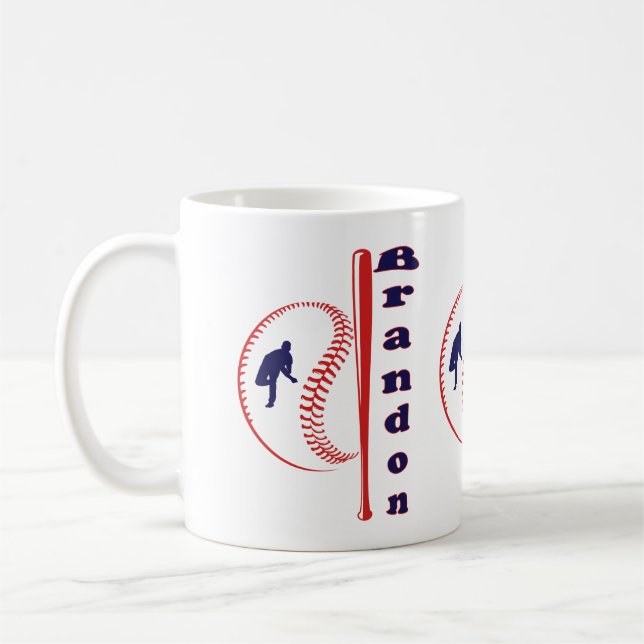 Baseball-Sport Kaffeetasse (Links)
