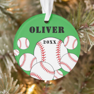 Baseball-Sport Kinder-Andenken-Weihnachten Ornament