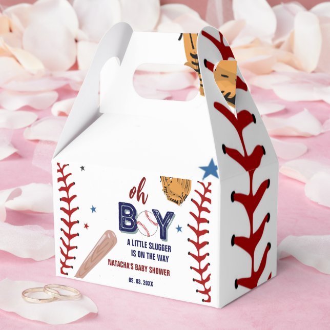 Baseball Sport Kleine Schläger Boy Baby Dusche Geschenkschachtel (Hochzeit)