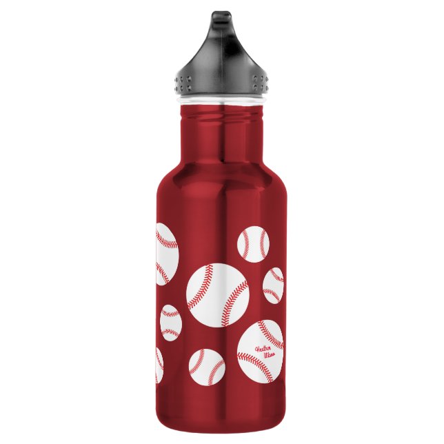 Baseball Sport Niedlich Kinder Wasserflasche mit N (Rechts)