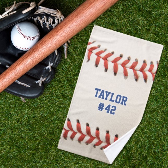 Baseball Sport Nom du joueur Numéro d'équipe (Baseball Sport Player Name Team Number Hand Towel)